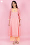Chanderi Silk Kurta Set With Gota Patti